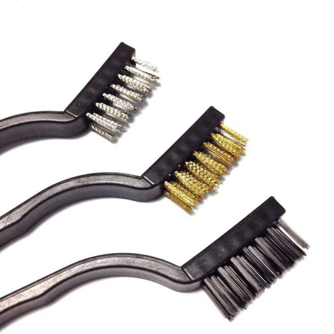 3PCS Wire Brush Set Wire Brush For Cleaning Welding Stainless Steel Tool