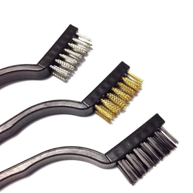 3PCS Wire Brush Set Wire Brush For Cleaning Welding Stainless Steel Tool